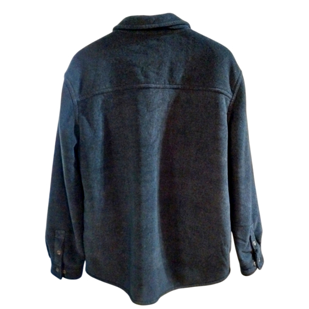 Rugged Elements Men's Sherpa Lined Shirt Jacket Dark Navy Blue Size Medium - Picture 8 of 11
